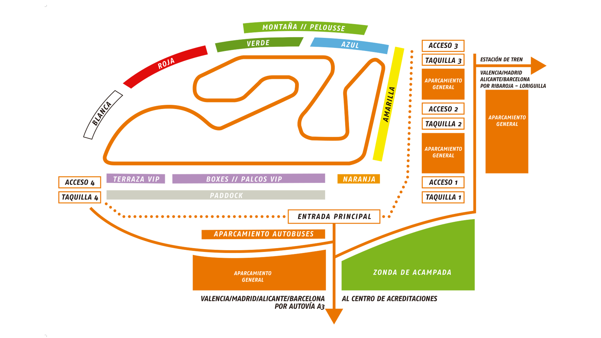 Circuito plano Ricardo Tormo Moto GP